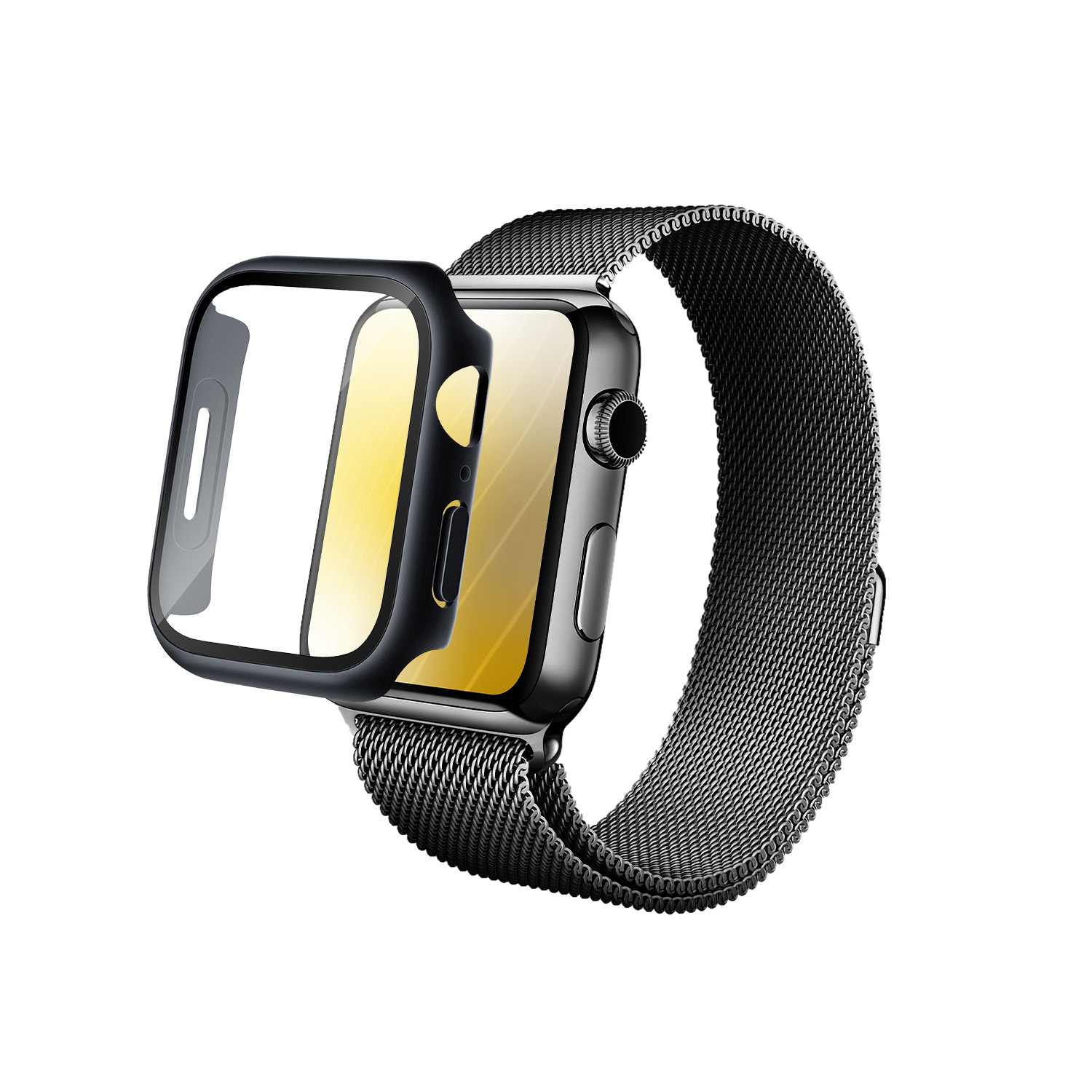 iGlass 3D Round kijelzővédő fólia - Apple Watch Series 3 - 38mm - Image 3