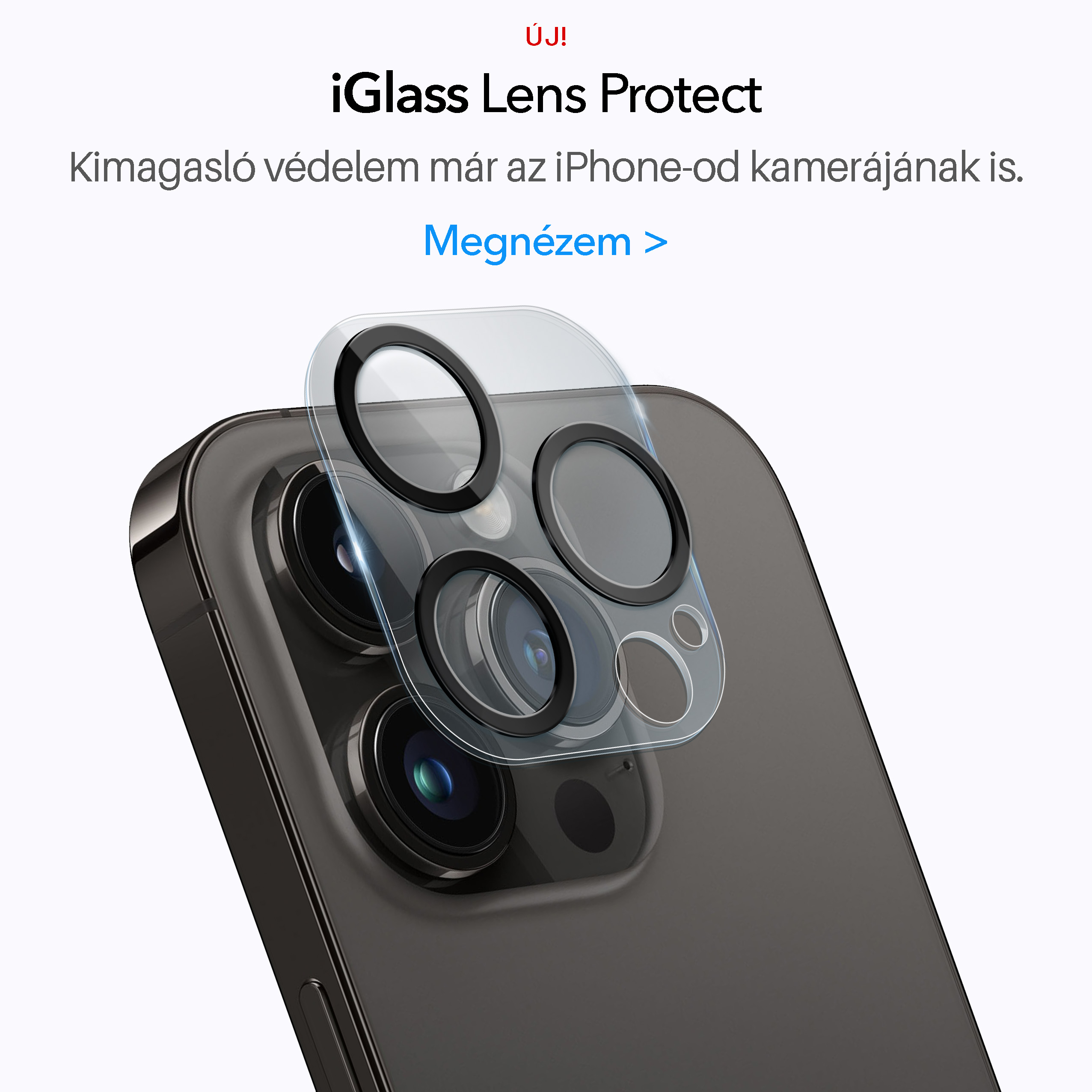mobile lens protect feher gombbal-iglass-iphone-uvegfolia